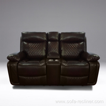 Leather Manual Recliner Loveseats Sofa